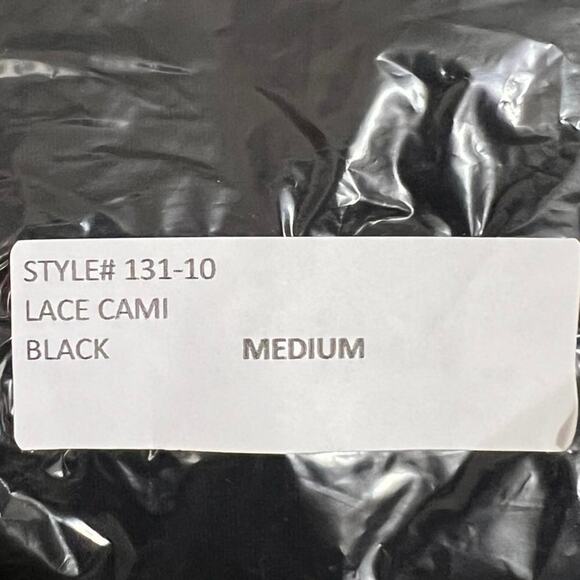 San Francisco City Lights Gypsy Lace Cami Tank Top Black Size Medium NEW - Picture 5 of 6